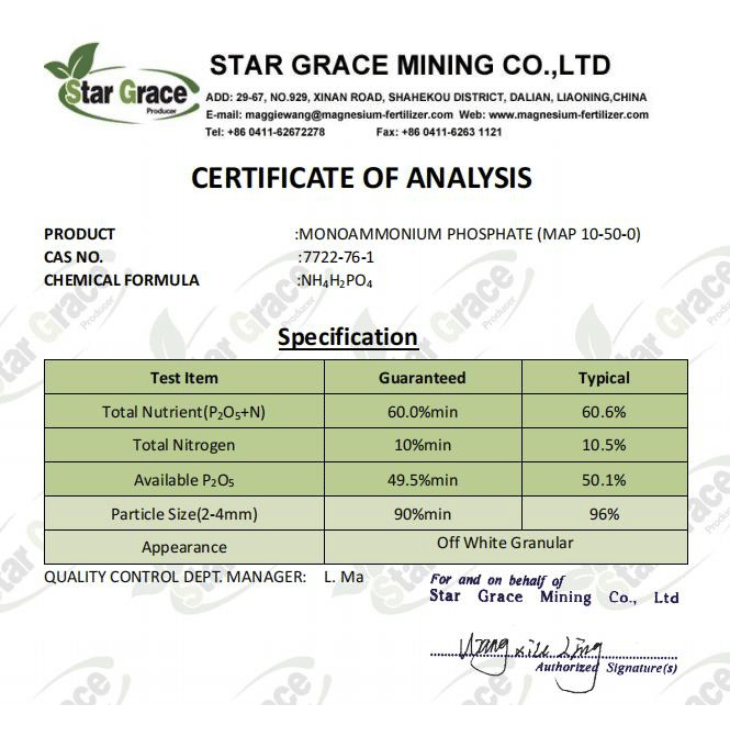 Mono Ammonium Phosphate MAP